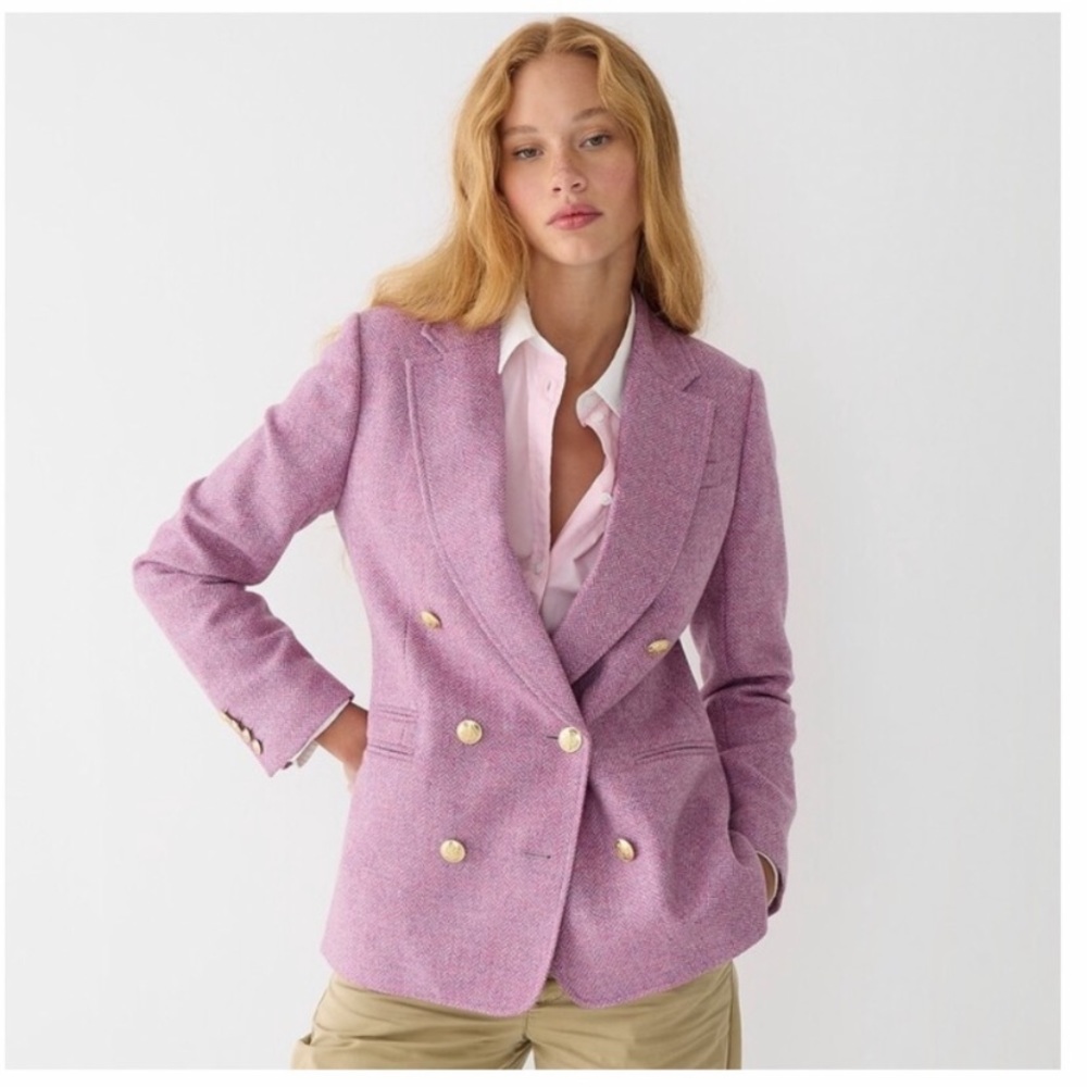 JCREW Bristol Blazer Herringbone Lilac